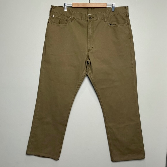Polo Ralph Lauren Other - Polo Ralph Lauren Pants Mens 40/32 Khaki Tan Cotton Twill Straight Leg Excellent
